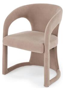 Scaun K615, bej, stofa catifelata, 60x58x78 cm