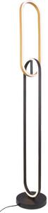 Lampă de podea LED RAVON 2xLED/36W/230V, negru/auriu - Zuma Line F241145502