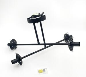 Brilagi - Lustru aplicat MALIVA 4xE14/15W/230V negru/transparent