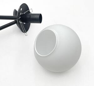 Brilagi - Lustră aplicată MALIVA 4xE14/15W/230V negru/alb