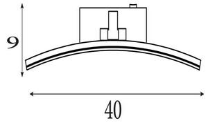Searchlight 79821-40SS - Lampă LED pentru tablouri SANTORINI, 8,2 W, 230 V, argintiu