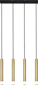 Zuma Line P241125804GD - Lustră suspendată pe cablu VELIC, 4 x soclu G9, 5 W, 230 V, auriu
