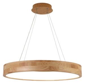 Brilagi - Lustră LED suspendată pe cablu FALCON WOOD, LED/40W/230V, 3000/4000/6000K, 60 cm, lemn