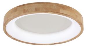 Plafonieră LED Brilagi-LED FALCON WOOD, 40W, 230V, 3 temperaturi de culoare (3000/4000/6000K), 60 cm, corp din lemn