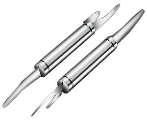 Set 2 ustensile pentru curățat creveți, cu 2 capete, 23 cm