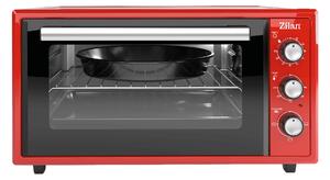 Cuptor electric Zilan ZLN5650, Putere 2000W, Capacitate 45L, Timer, Termostat, 3 trepte putere, interior emailat, Rosu