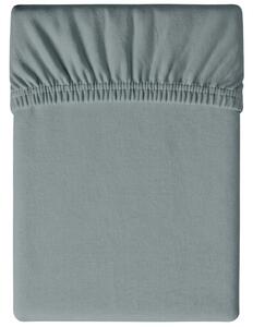 Cearsaf Jersey cu elastic 180x200 cm verde-albastru