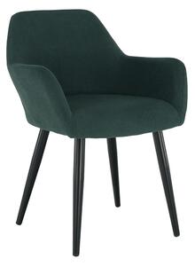 Scaun LACEY, verde/negru, stofa clasica/metal, 55x61x81 cm