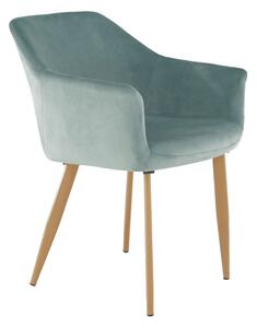 Scaun ODOVEL, menta/fag, tesatura/metal, 56x63x82 cm