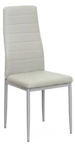 Scaun COLETA NOVA, gri, piele ecologica/metal, 41x49x96 cm