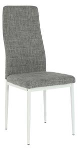 Scaun COLETA NOVA, gri/alb, textil/metal, 41x49x96 cm