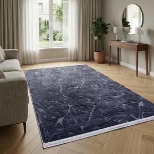 Covor camera antiderapant, Welsoft, triunghi antracit, 80x200 cm