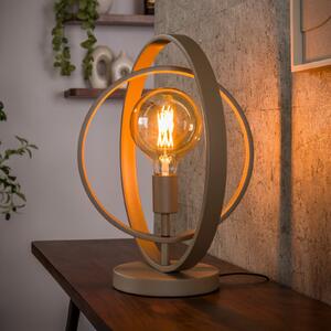 Zijlstra Lampa de masă Turn Around, bej, înălțime 43 cm, metal, E27, Bej, Camera de zi / sufragerie, Metal, Modern