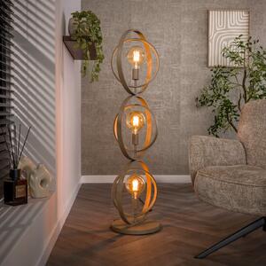 Zijlstra Lampadar Turn Around, bej, 3 becuri, înălțime 124 cm, E27, Bej, Camera de zi / sufragerie, Metal, Modern
