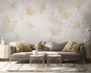 Fototapet Frunze delicate de ginkgo pe un fundal senin, Fototapet designer, Fototapet populare, u96467 - Tapeko.ro