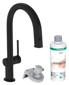 Hansgrohe Aqittura M91 baterie de bucatarie cu filtru pe picior negru 76801670