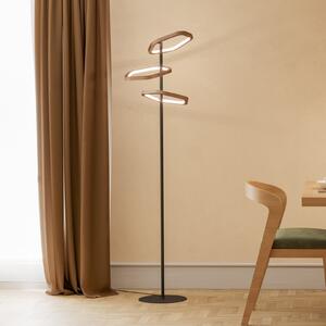 Stars of Light Lampadar LED Estrella, bronz/negru, 160 cm, reglabil, Bronz / Alamă Veche, Camera de zi / sufragerie, Metal, Modern
