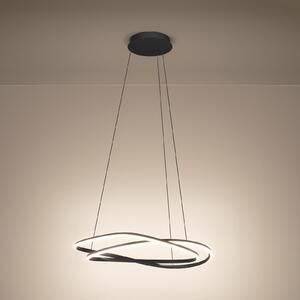Stars of Light Lampă suspendată LED Guntin, gri, 62 cm, metal, CCT, reglabil, Gri, Camera de zi / sufragerie, Metal, Modern