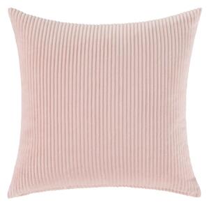 Husă elegantă pentru pernă decorativă din catifea, 45 x 45 cm – Roz
