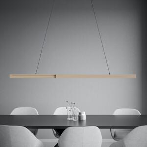 Stars of Light Lampă suspendată LED Montebuono, lemn, 180 cm, dimabilă, reglabil, Lemn, Camera de zi / sufragerie, Aluminiu, Modern