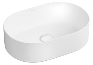 Oltens Lom Thin lavoar 45x30 cm oval de blat alb 40327000