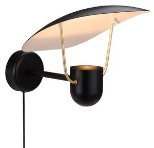 Lampă de perete DFTP by Nordlux, Fabiola, Negru, Zona coridorului, Metal, Design