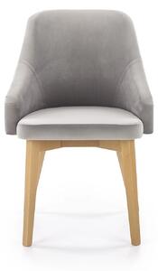 Scaun TOLEDO 2, gri/stejar, lemn de fag, 57x56x86 cm