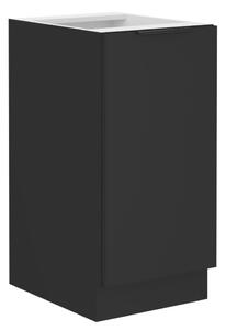Dulap de bucătarie inferior Sobera 40 D 1F BB (negru). 1096988