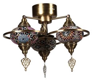 Lustra Yeni Macellan Mozaik Camlı 3 Lü - 7788-3 Multicolor