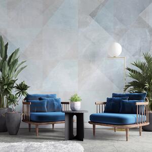 Fototapet Fundal alb și gri, Fototapet geometric 3D, Fototapet populare, u97267 - Tapeko.ro