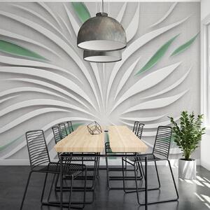 Fototapet Un design alb și verde, Fototapet 3D, Fototapet populare, u06452v2 - Tapeko.ro