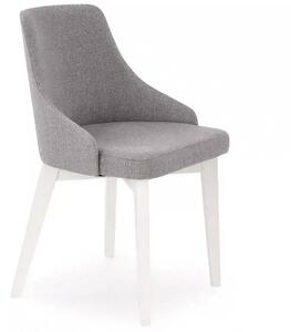 Scaun TOLEDO, gri/alb, stofa clasica/lemn de fag, 51x55x82 cm