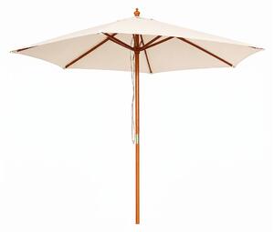 Linder Exclusiv Umbrelă de grădină cu structură din lemn 250 cm Bej
