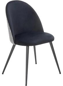 Scaun K478, stofa alb/negru, 49x54x84 cm