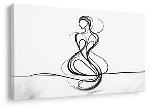 Tablou linii elegante de femeie