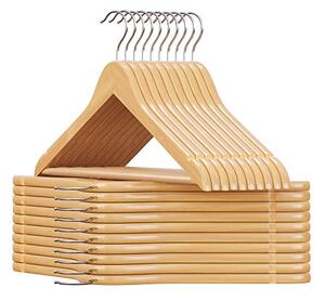 Set 20 umerase din lemn, Songmics, CRW001-20, Natural