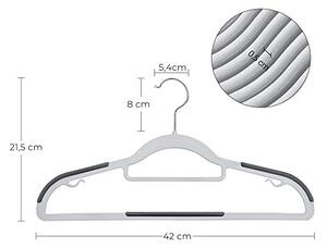 Set 30 umerase, Songmics, 42 cm, CRP20G30, Gri