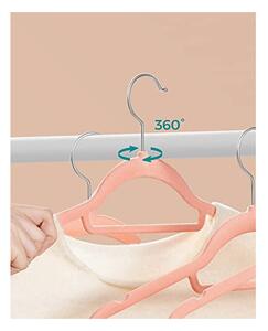 Set 50 umerase din catifea, Songmics, Roz / Silver, CRF50PK, 43 cm