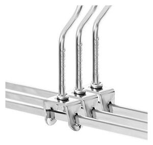 Set 20 de umerase pentru pantaloni, Songmics, 31 cm, Argintiu, CRI003-20