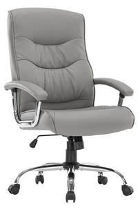 Scaun de birou manager Primrose piele ecologica gri