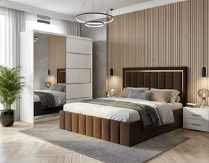 Set dormitor Atena Maro cu dulap alb