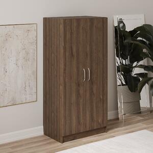 Dulap haaus Remi, 2 Usi, Stejar Bronz, 80 x 51 x 170 cm