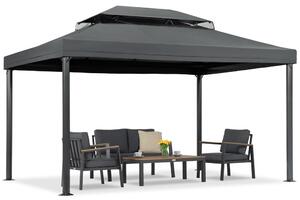 Pavilion de grădină antracit Valencia 3x4 m Garden Point
