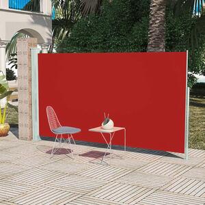 Copertină laterală pentru terasă/curte, roșu, 180x300 cm