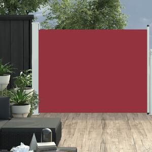 Copertină laterală retractabilă de terasă, roșu, 170 x 500 cm