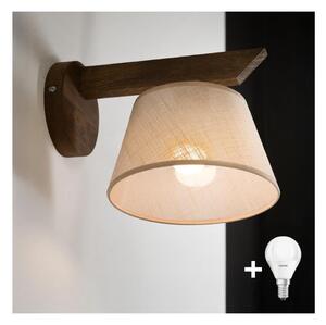 Aplică LED Brilagi ANTHONY 1xE14/40W/230V stejar nuc/bej