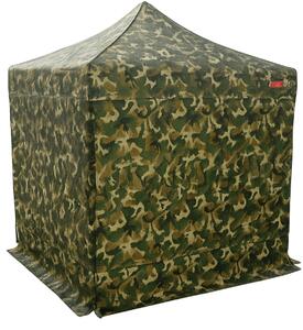 Pavilion de grădină 2x2m – din oțel, 4 pereţi laterali, Camuflaj