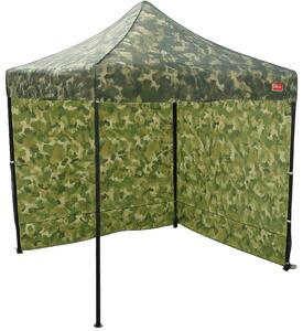 Pavilion de grădină 2x2m – din oțel, 2 pereţi laterali, Camuflaj