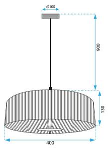 Lampă de tavan APP1484-1CP Black
