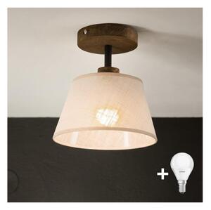 Lustră LED aplicată Brilagi ANTHONY 1xE14/60W/230V stejar nuc/bej